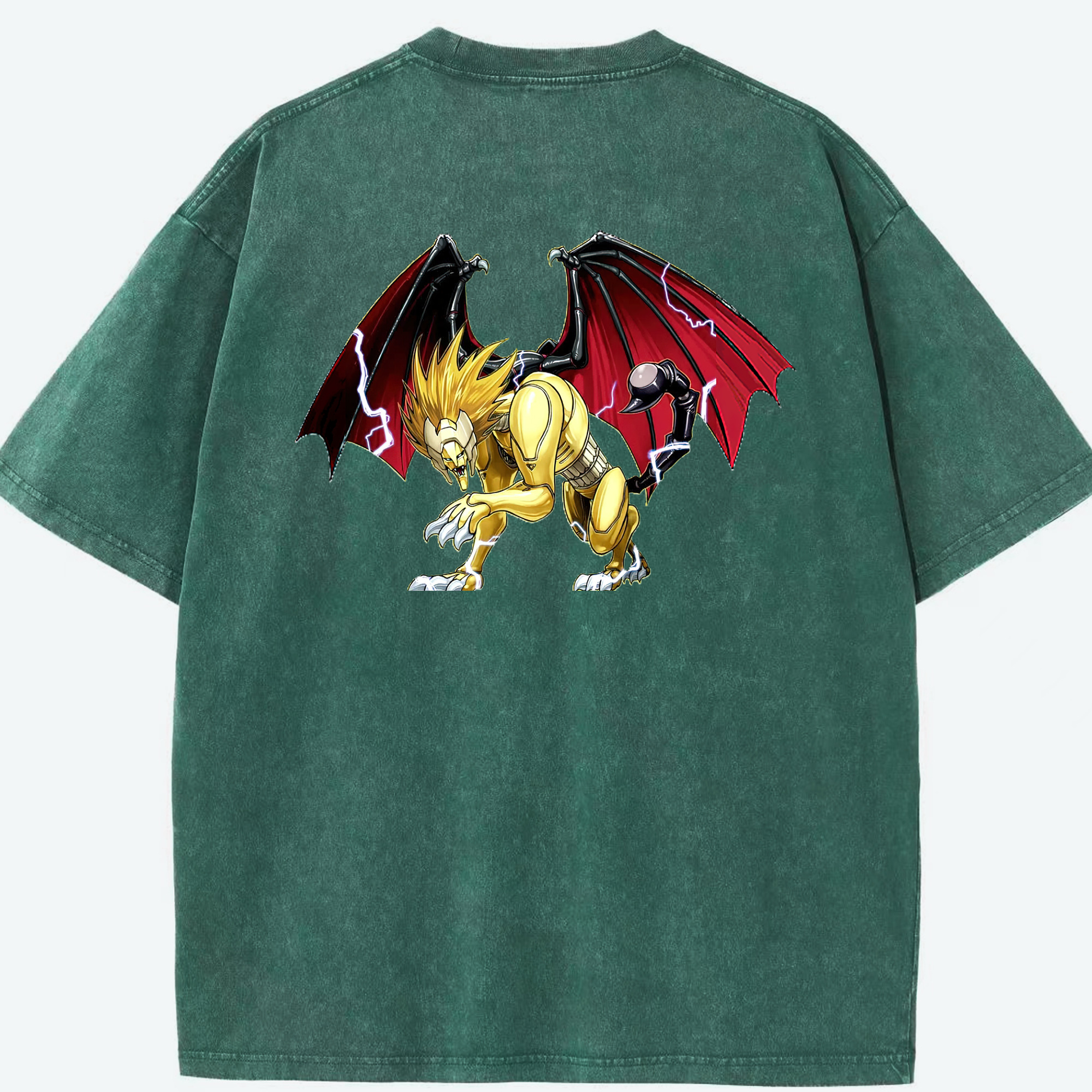 （画像用） 遊☆戯☆王 Yu-Gi-Oh! 綿100% ヴィンテージ風 半袖Tシャツ（背面プリント）